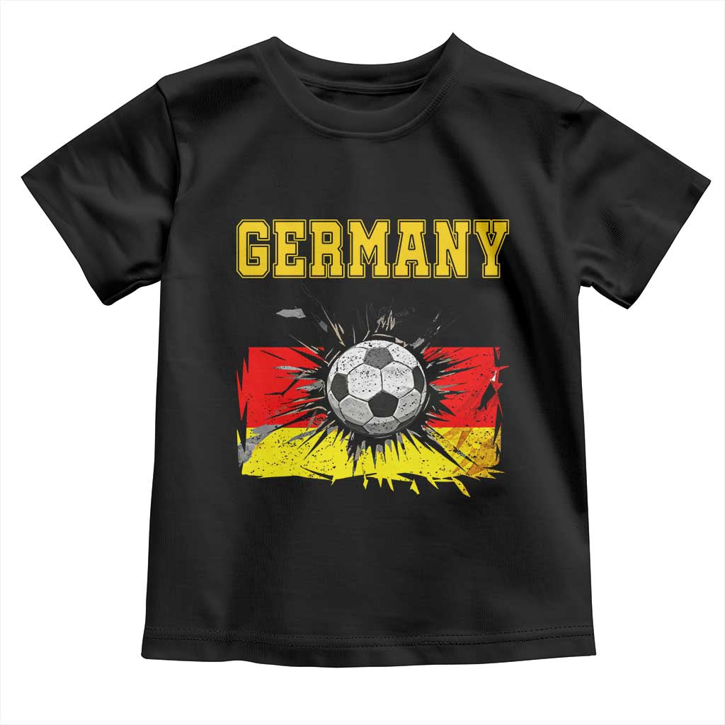 Germany Soccer Fan Toddler T Shirt German Football Game Day Supporter TS14 Black Print Your Wear