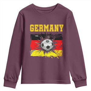 Germany Soccer Fan Youth Sweatshirt German Football Game Day Supporter