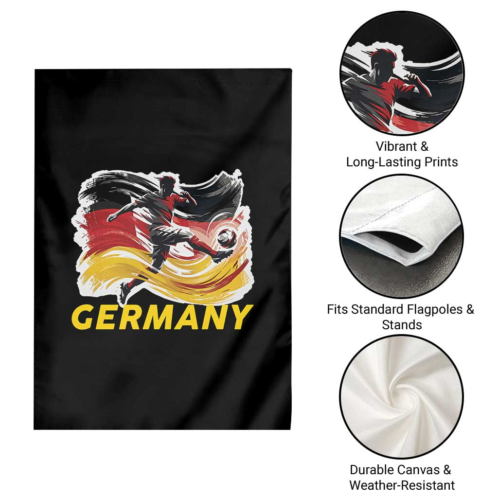 Germany Soccer Fan Garden Flag German Football Flag Game Day Supporter