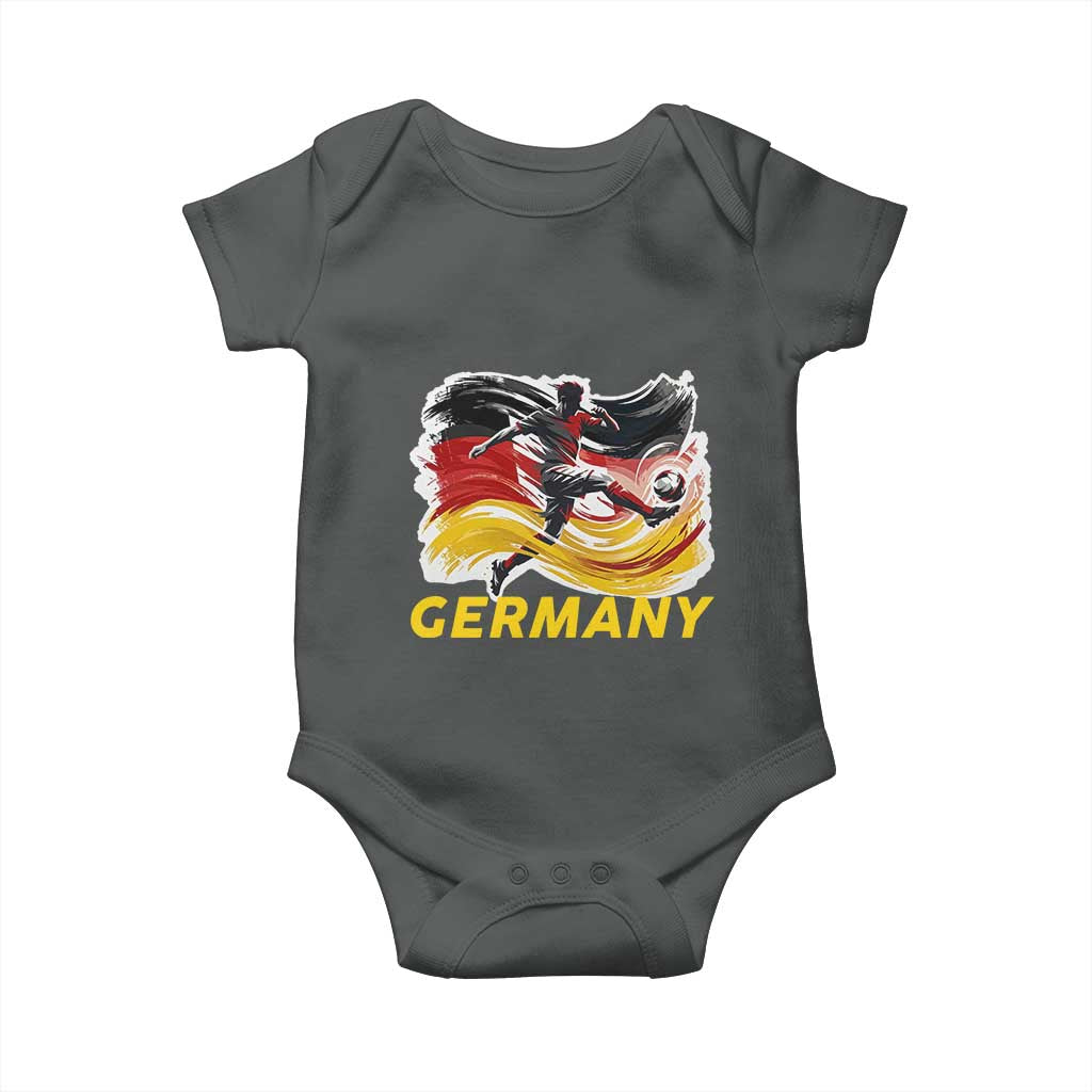 Germany Soccer Fan Baby Onesie German Football Flag Game Day Supporter