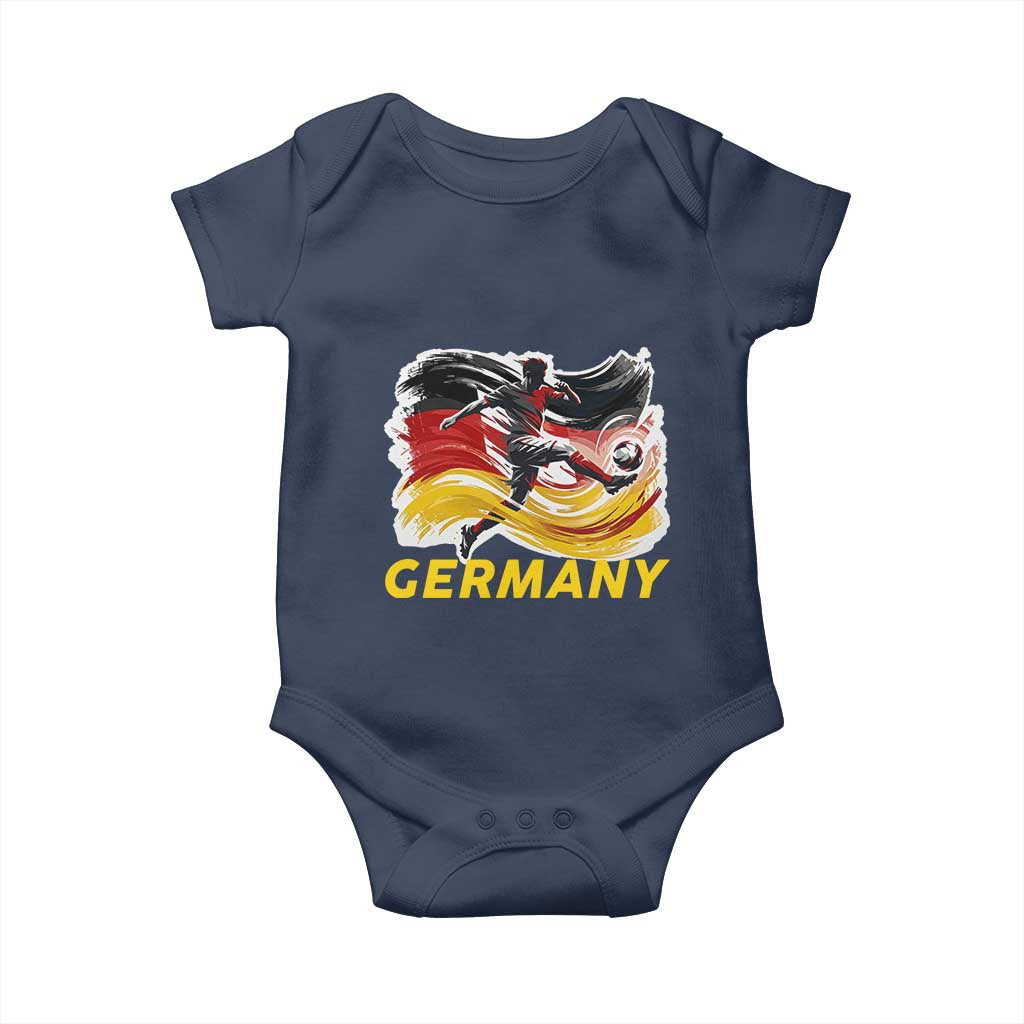Germany Soccer Fan Baby Onesie German Football Flag Game Day Supporter