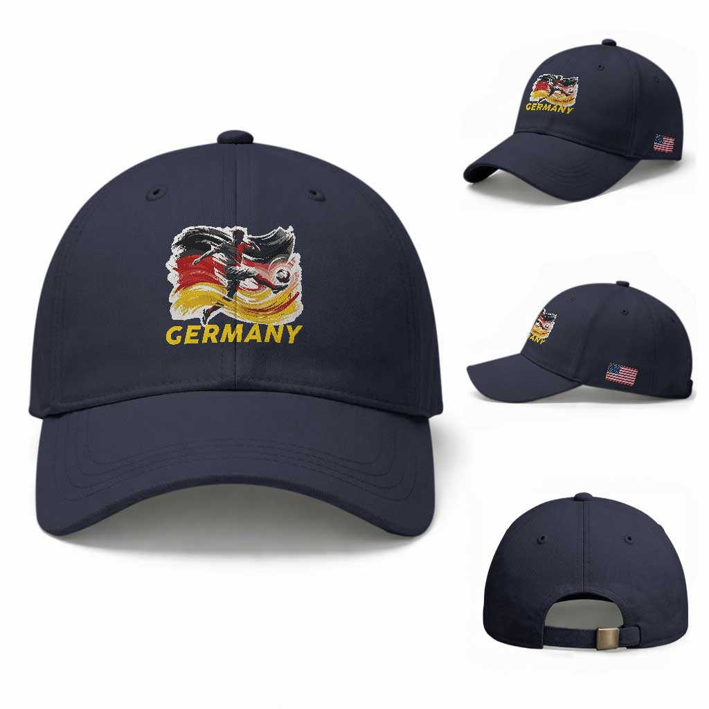 Germany Soccer Fan Baseball Cap German Football Flag Game Day Supporter