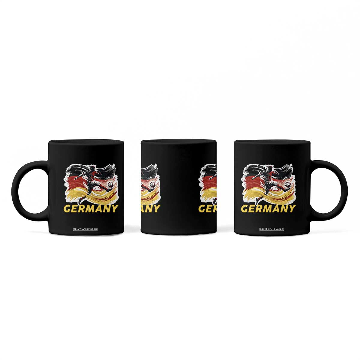 Germany Soccer Fan Coffee Mug German Football Flag Game Day Supporter