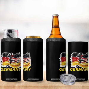 Germany Soccer Fan 4 in 1 Can Cooler Tumbler German Football Flag Game Day Supporter