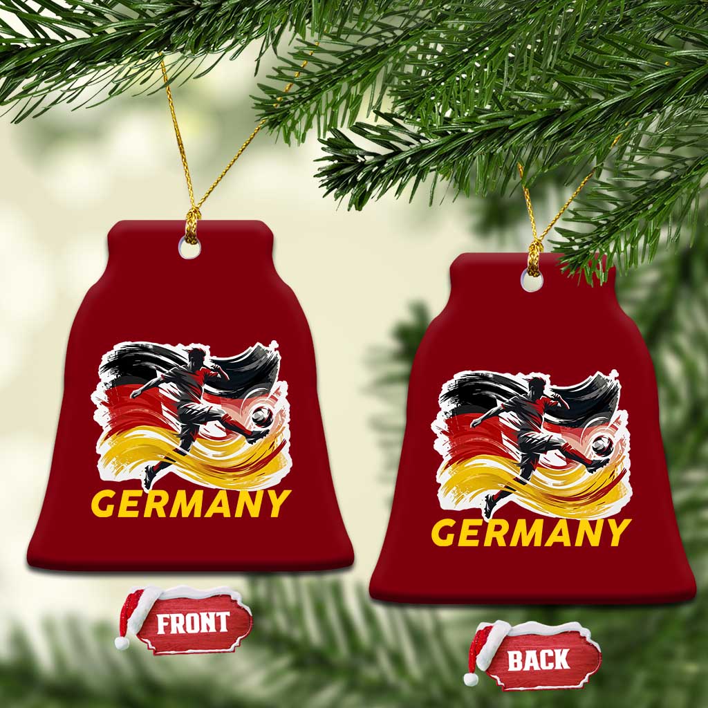 Germany Soccer Fan Ceramic Ornament German Football Flag Game Day Supporter