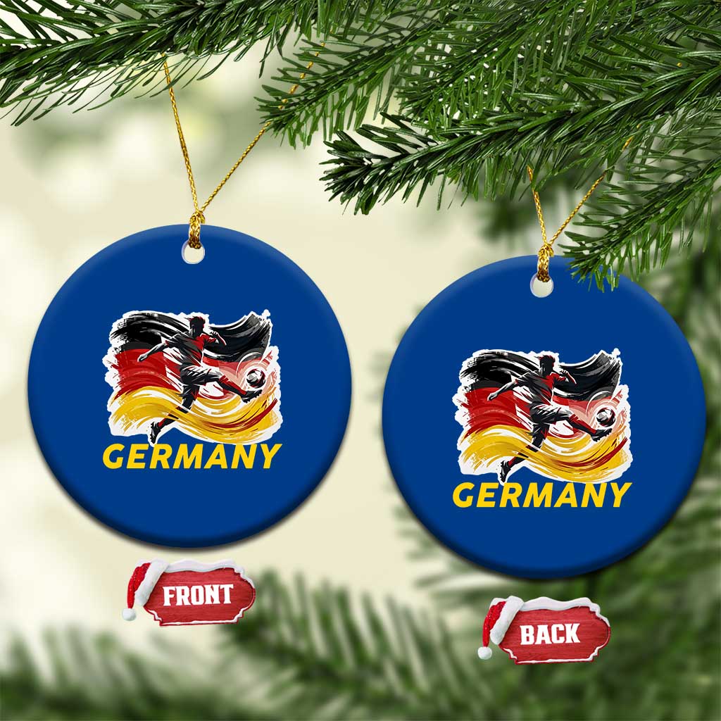 Germany Soccer Fan Ceramic Ornament German Football Flag Game Day Supporter
