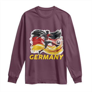 Germany Soccer Fan Long Sleeve Shirt German Football Flag Game Day Supporter