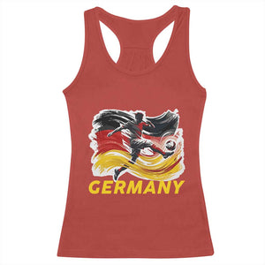 Germany Soccer Fan Racerback Tank Top German Football Flag Game Day Supporter