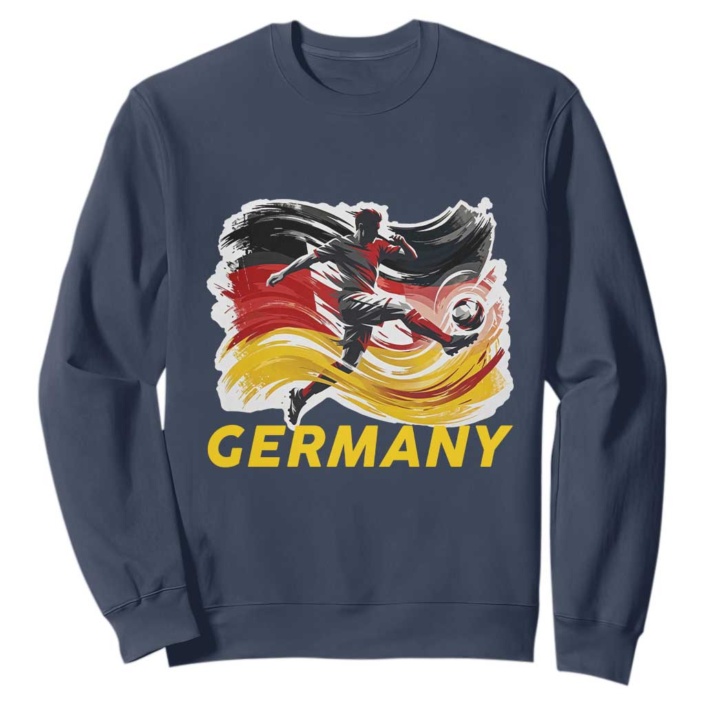 Germany Soccer Fan Sweatshirt German Football Flag Game Day Supporter