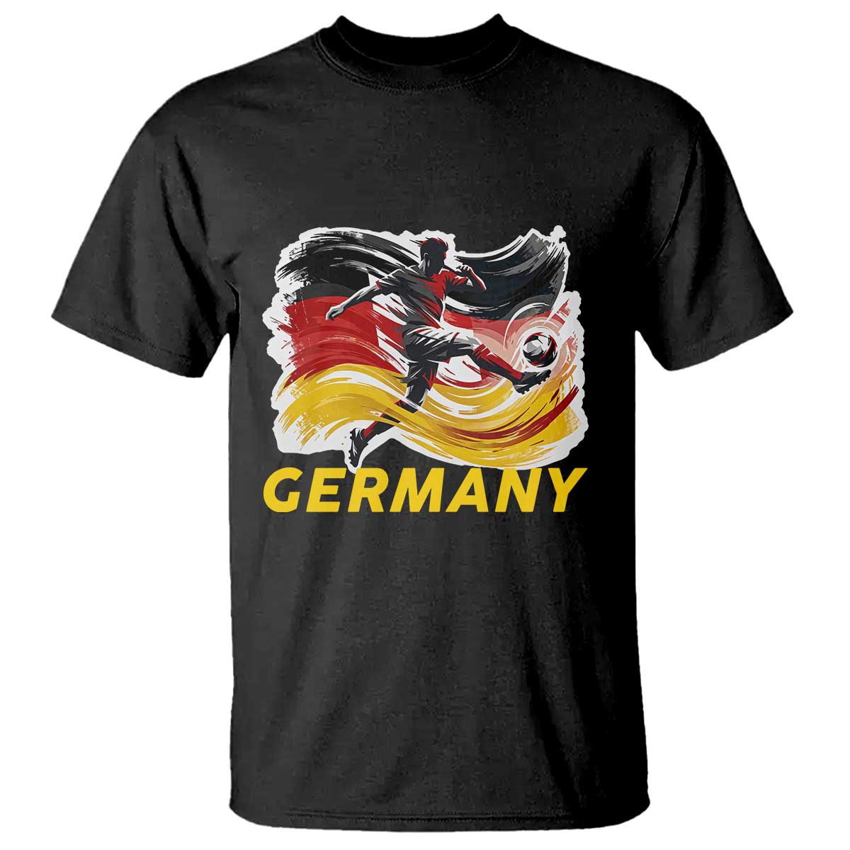 Germany Soccer Fan T Shirt German Football Flag Game Day Supporter TS14 Black Print Your Wear