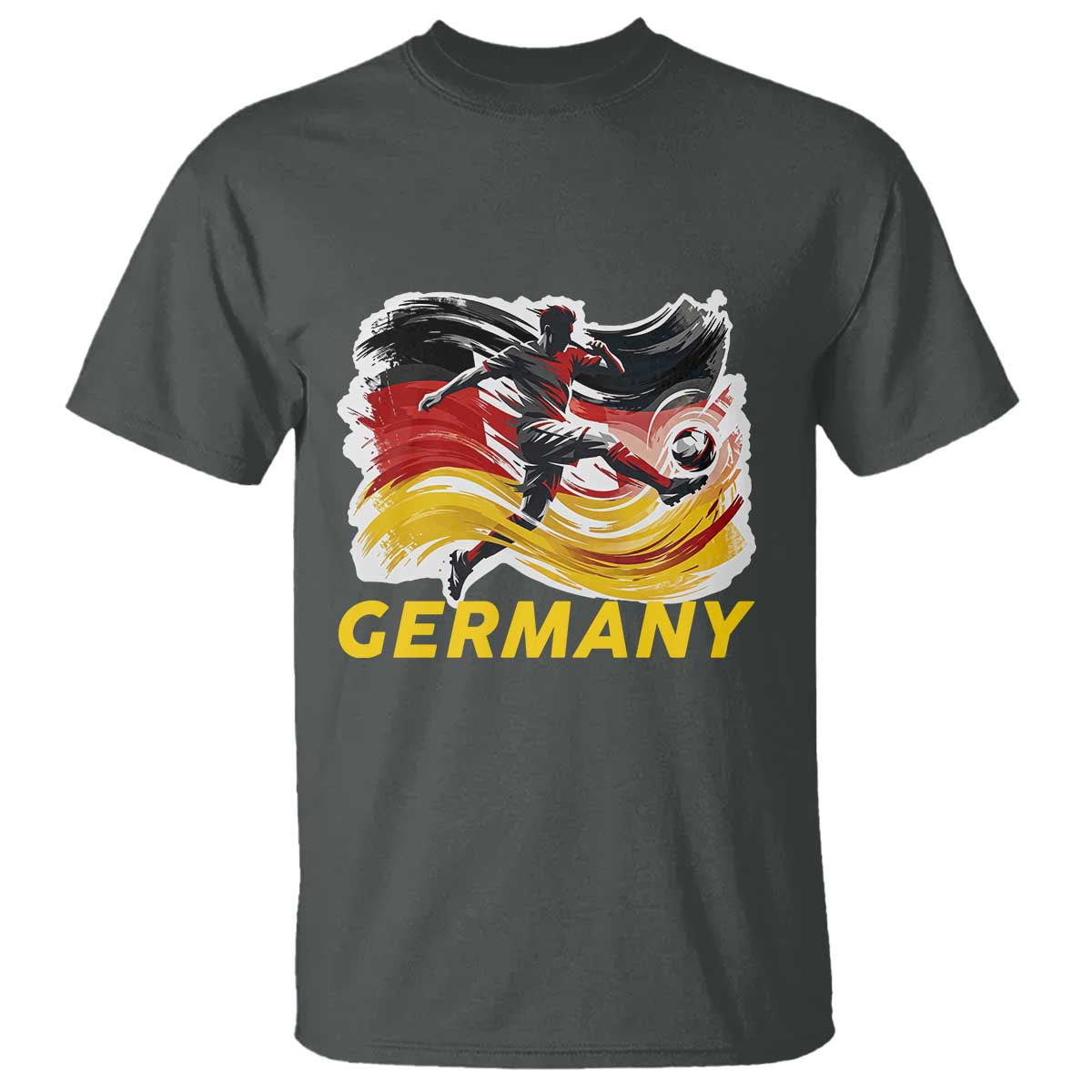 Germany Soccer Fan T Shirt German Football Flag Game Day Supporter