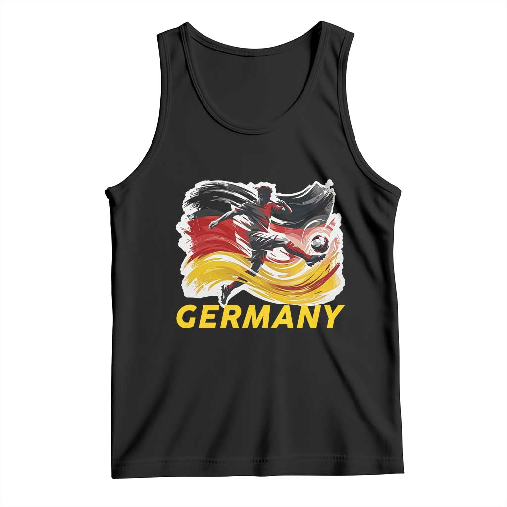 Germany Soccer Fan Tank Top German Football Flag Game Day Supporter TS14 Black Print Your Wear