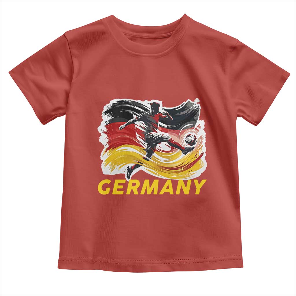 Germany Soccer Fan Toddler T Shirt German Football Flag Game Day Supporter
