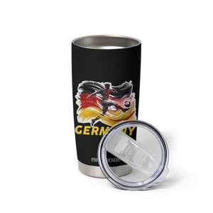 Germany Soccer Fan Tumbler Cup German Football Flag Game Day Supporter