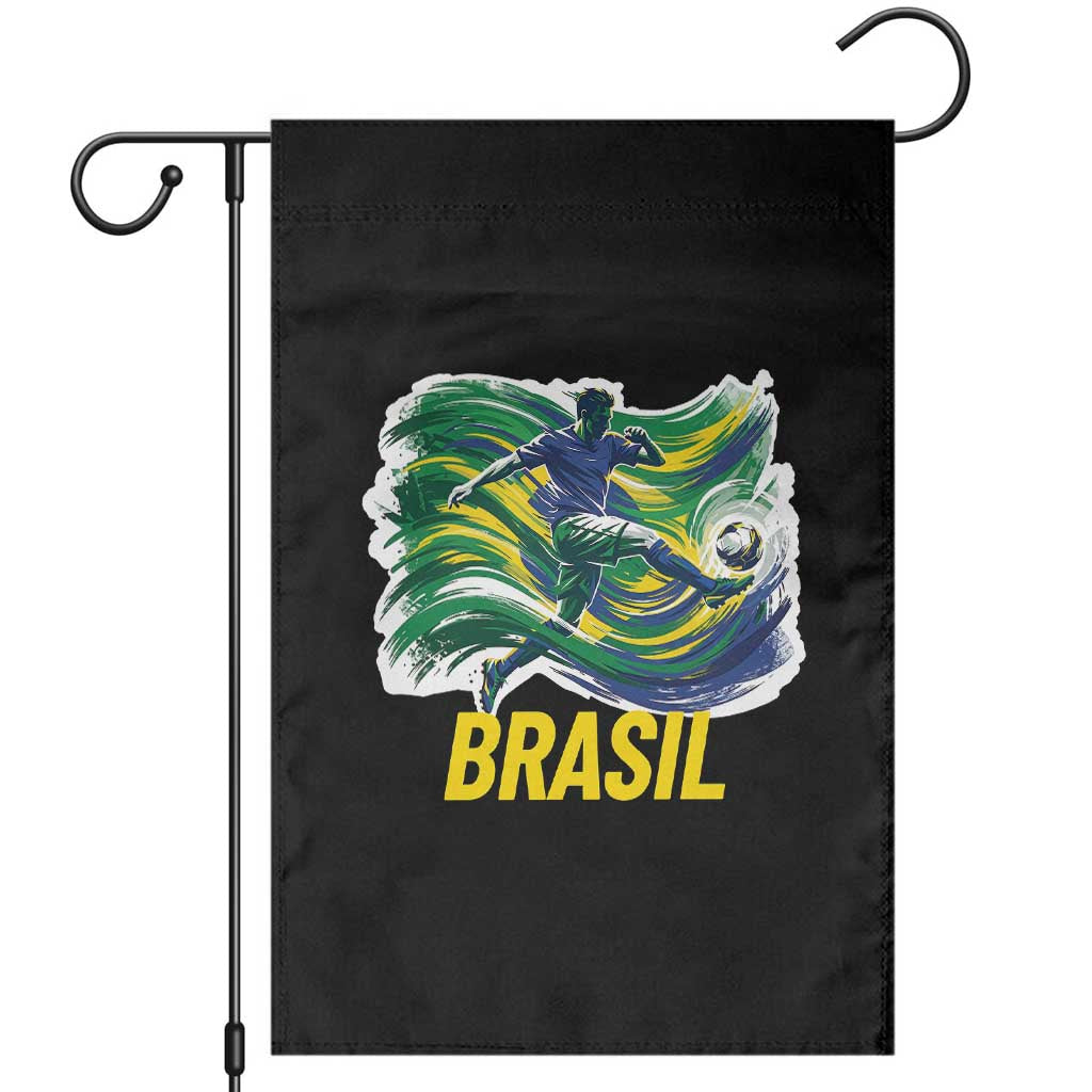 Brazil Soccer Brasil Flag Patriotic Sports Garden Flag Brazilian Football Fan Supporter TS14 Black Print Your Wear