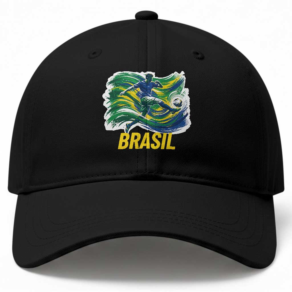 Brazil Soccer Brasil Flag Patriotic Sports Baseball Cap Brazilian Football Fan Supporter