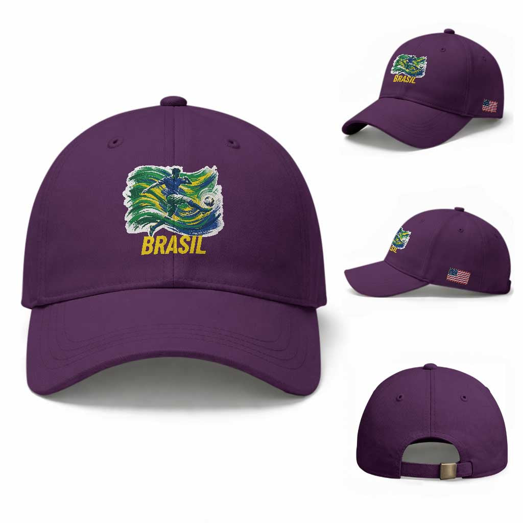 Brazil Soccer Brasil Flag Patriotic Sports Baseball Cap Brazilian Football Fan Supporter