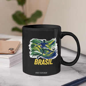 Brazil Soccer Brasil Flag Patriotic Sports Coffee Mug Brazilian Football Fan Supporter TS14 Print Your Wear