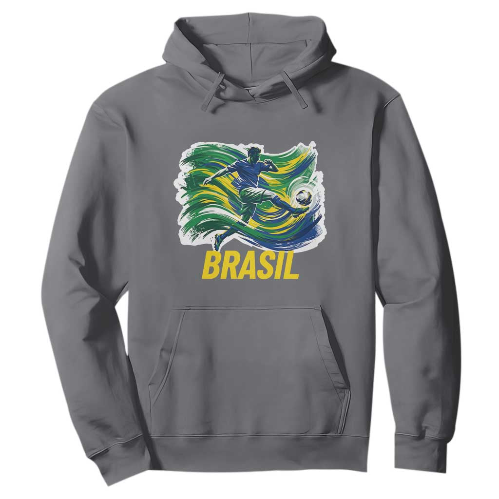 Brazil Soccer Brasil Flag Patriotic Sports Hoodie Brazilian Football Fan Supporter