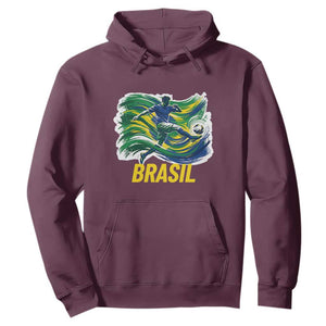 Brazil Soccer Brasil Flag Patriotic Sports Hoodie Brazilian Football Fan Supporter