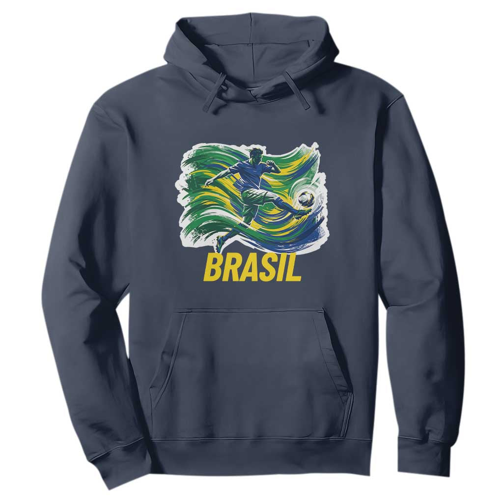 Brazil Soccer Brasil Flag Patriotic Sports Hoodie Brazilian Football Fan Supporter