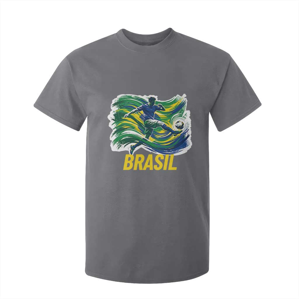 Brazil Soccer Brasil Flag Patriotic Sports T Shirt For Kid Brazilian Football Fan Supporter
