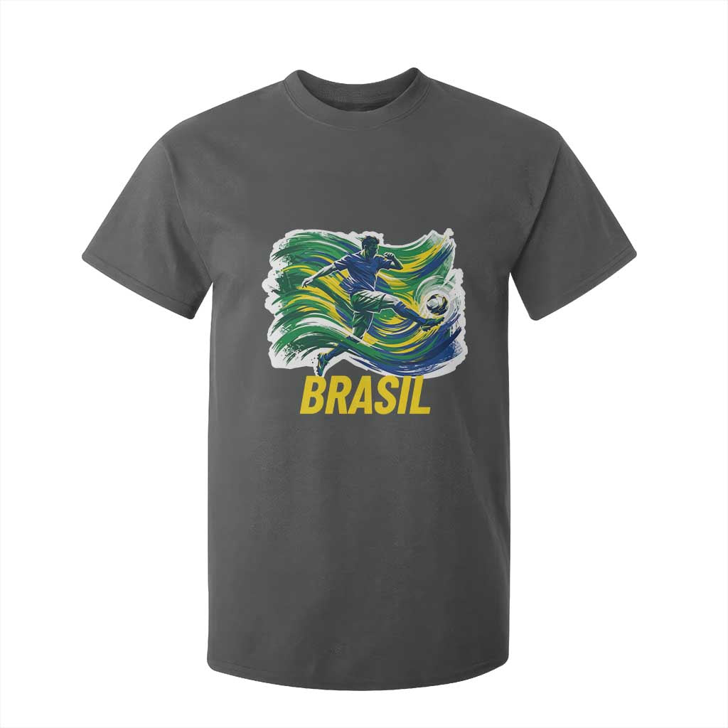 Brazil Soccer Brasil Flag Patriotic Sports T Shirt For Kid Brazilian Football Fan Supporter