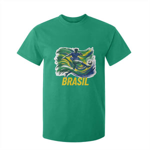 Brazil Soccer Brasil Flag Patriotic Sports T Shirt For Kid Brazilian Football Fan Supporter