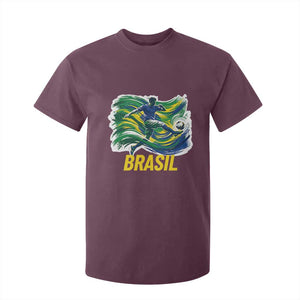 Brazil Soccer Brasil Flag Patriotic Sports T Shirt For Kid Brazilian Football Fan Supporter