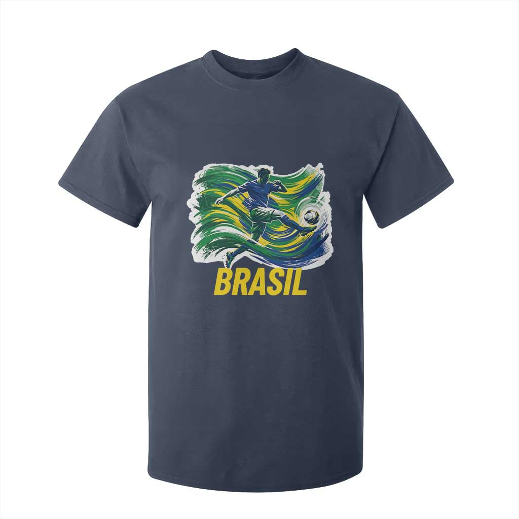 Brazil Soccer Brasil Flag Patriotic Sports T Shirt For Kid Brazilian Football Fan Supporter