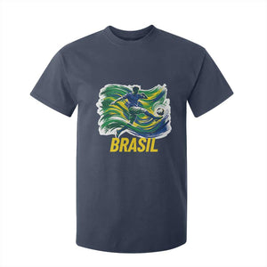 Brazil Soccer Brasil Flag Patriotic Sports T Shirt For Kid Brazilian Football Fan Supporter
