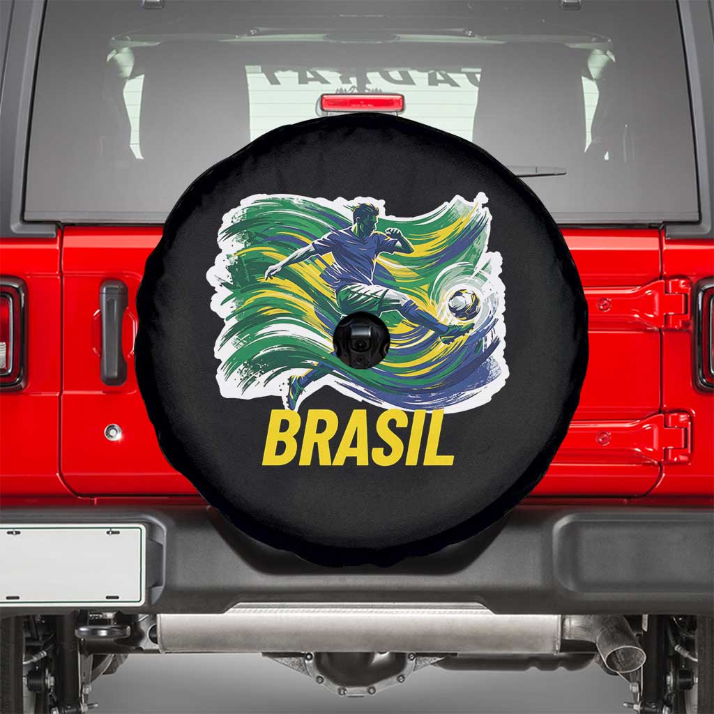 Brazil Soccer Brasil Flag Patriotic Sports Spare Tire Cover Brazilian Football Fan Supporter TS14 Black Print Your Wear