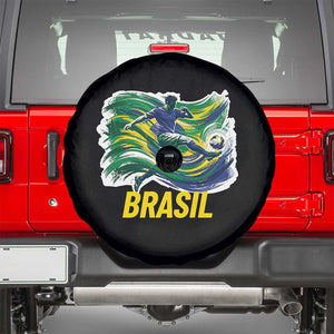 Brazil Soccer Brasil Flag Patriotic Sports Spare Tire Cover Brazilian Football Fan Supporter TS14 Black Print Your Wear