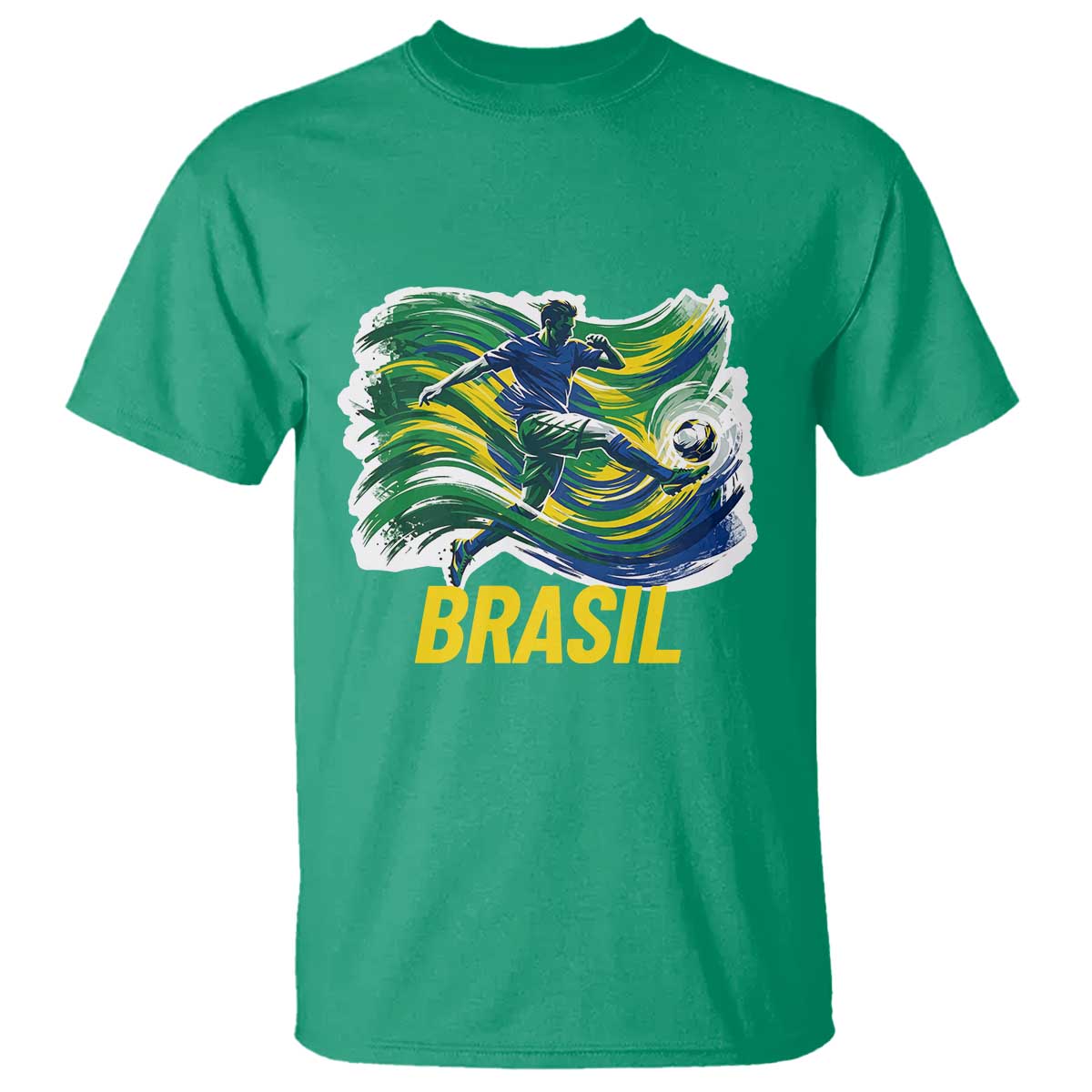 Brazil Soccer Brasil Flag Patriotic Sports T Shirt Brazilian Football Fan Supporter