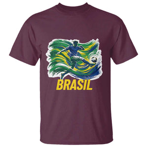 Brazil Soccer Brasil Flag Patriotic Sports T Shirt Brazilian Football Fan Supporter