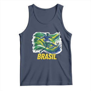 Brazil Soccer Brasil Flag Patriotic Sports Tank Top Brazilian Football Fan Supporter