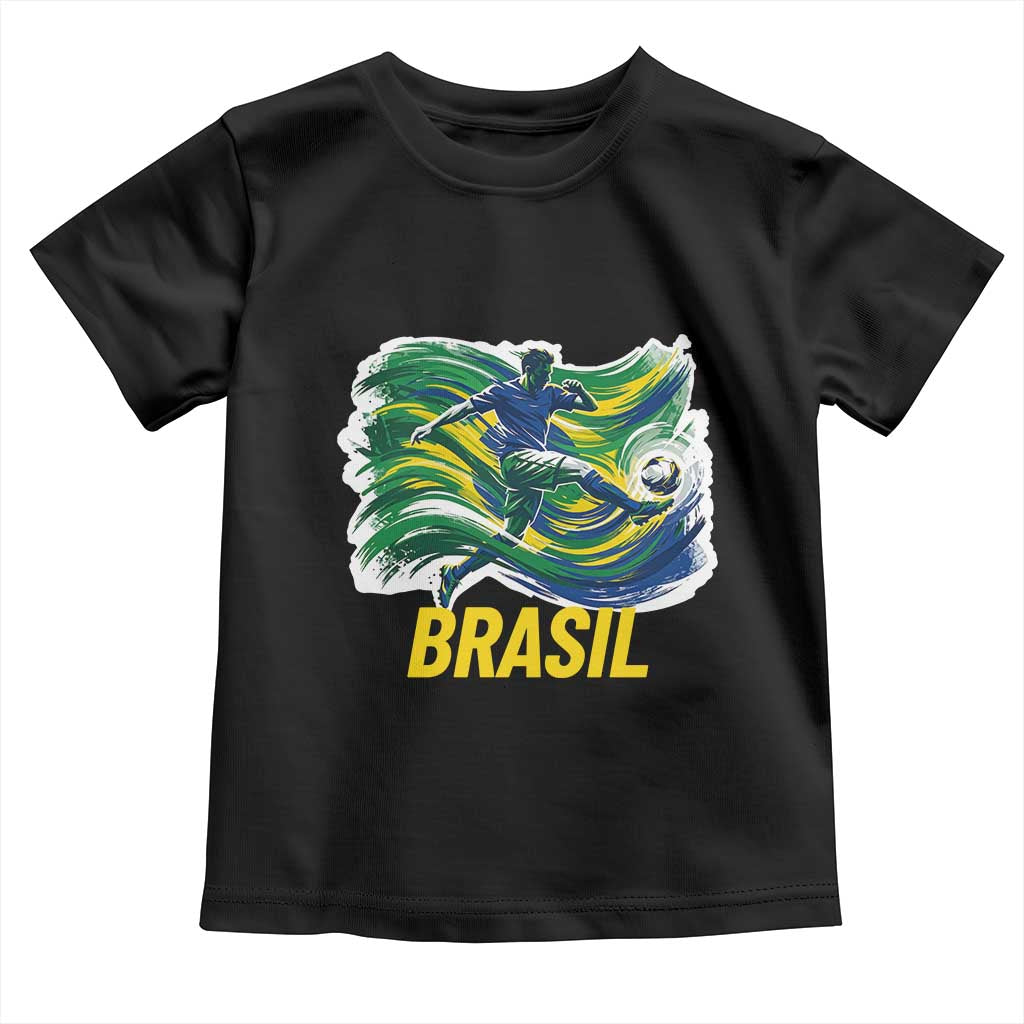 Brazil Soccer Brasil Flag Patriotic Sports Toddler T Shirt Brazilian Football Fan Supporter