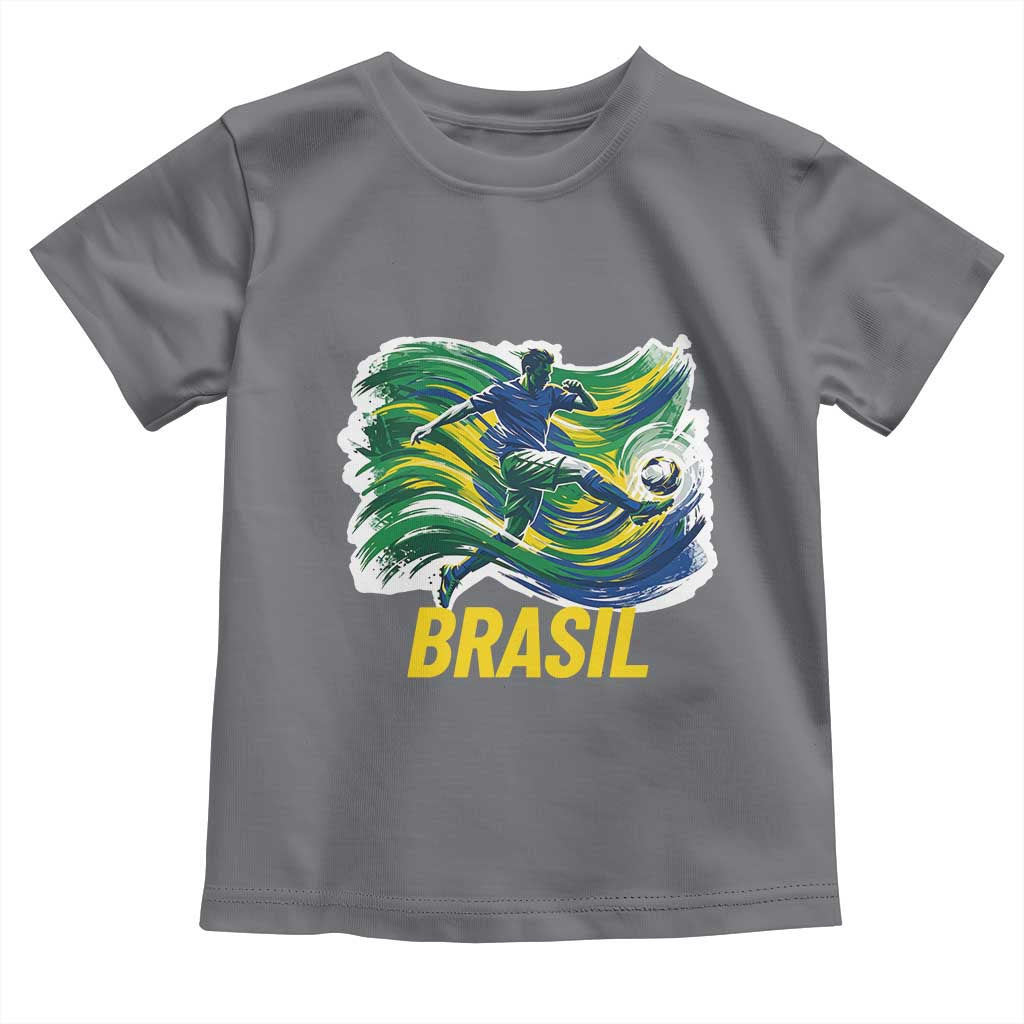 Brazil Soccer Brasil Flag Patriotic Sports Toddler T Shirt Brazilian Football Fan Supporter