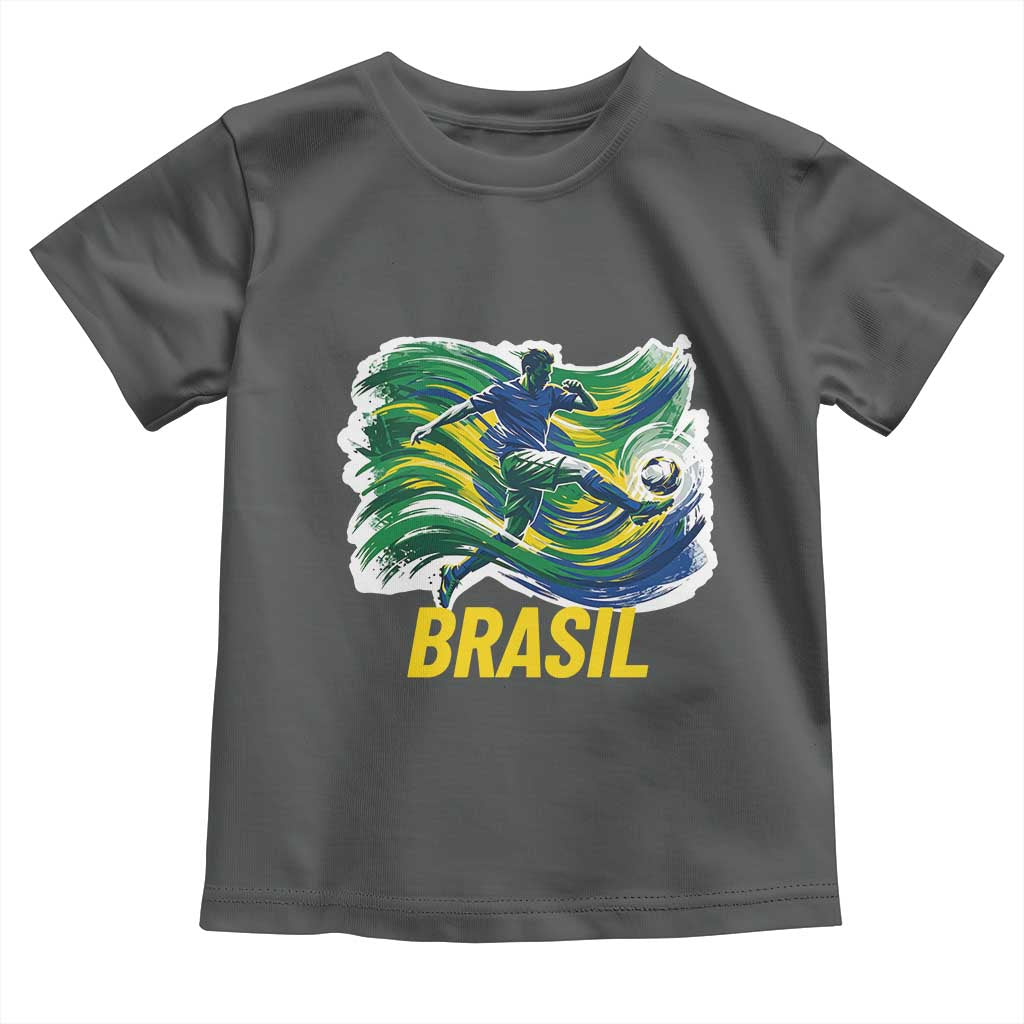 Brazil Soccer Brasil Flag Patriotic Sports Toddler T Shirt Brazilian Football Fan Supporter
