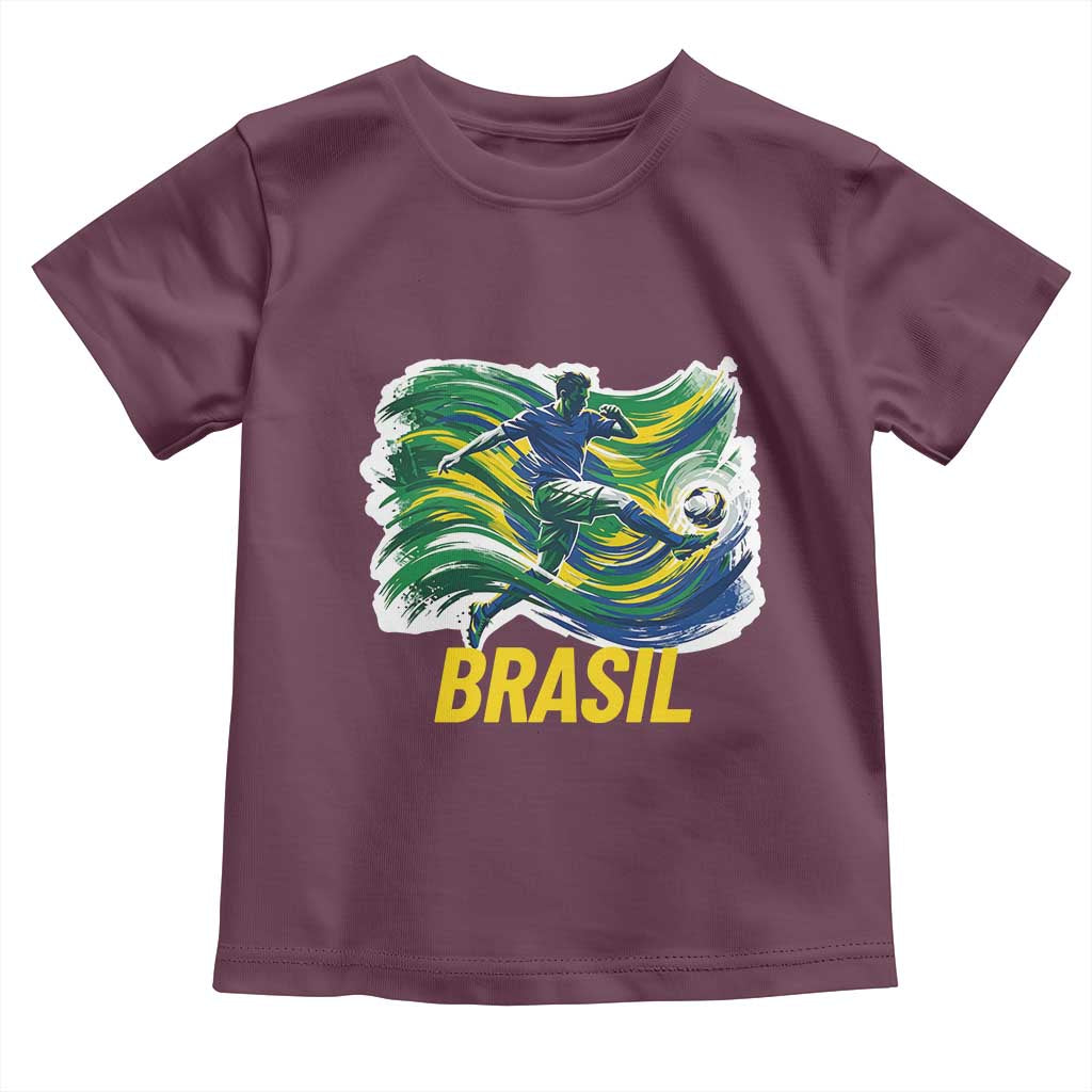 Brazil Soccer Brasil Flag Patriotic Sports Toddler T Shirt Brazilian Football Fan Supporter