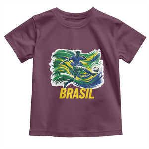 Brazil Soccer Brasil Flag Patriotic Sports Toddler T Shirt Brazilian Football Fan Supporter