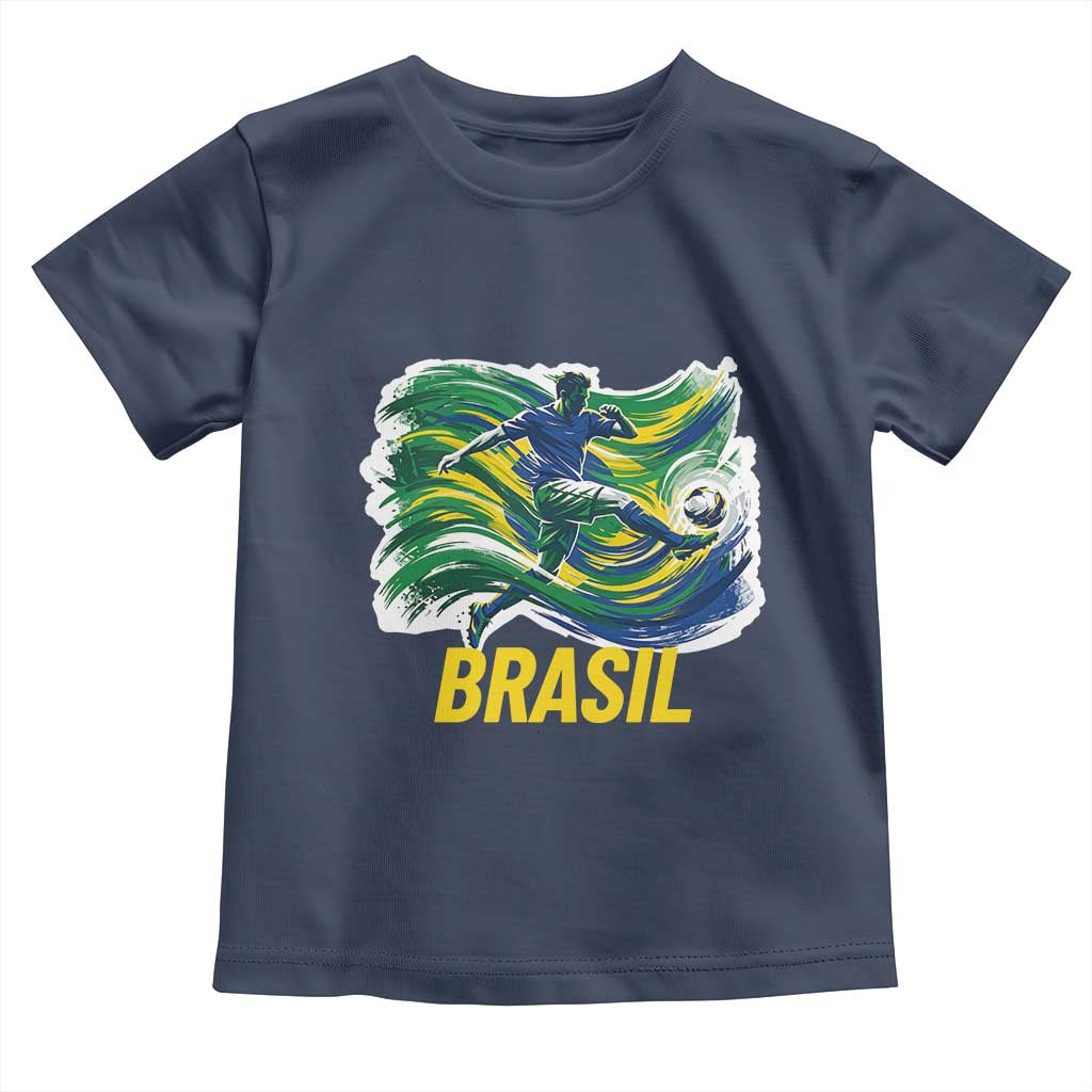 Brazil Soccer Brasil Flag Patriotic Sports Toddler T Shirt Brazilian Football Fan Supporter
