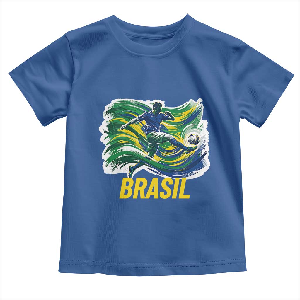 Brazil Soccer Brasil Flag Patriotic Sports Toddler T Shirt Brazilian Football Fan Supporter
