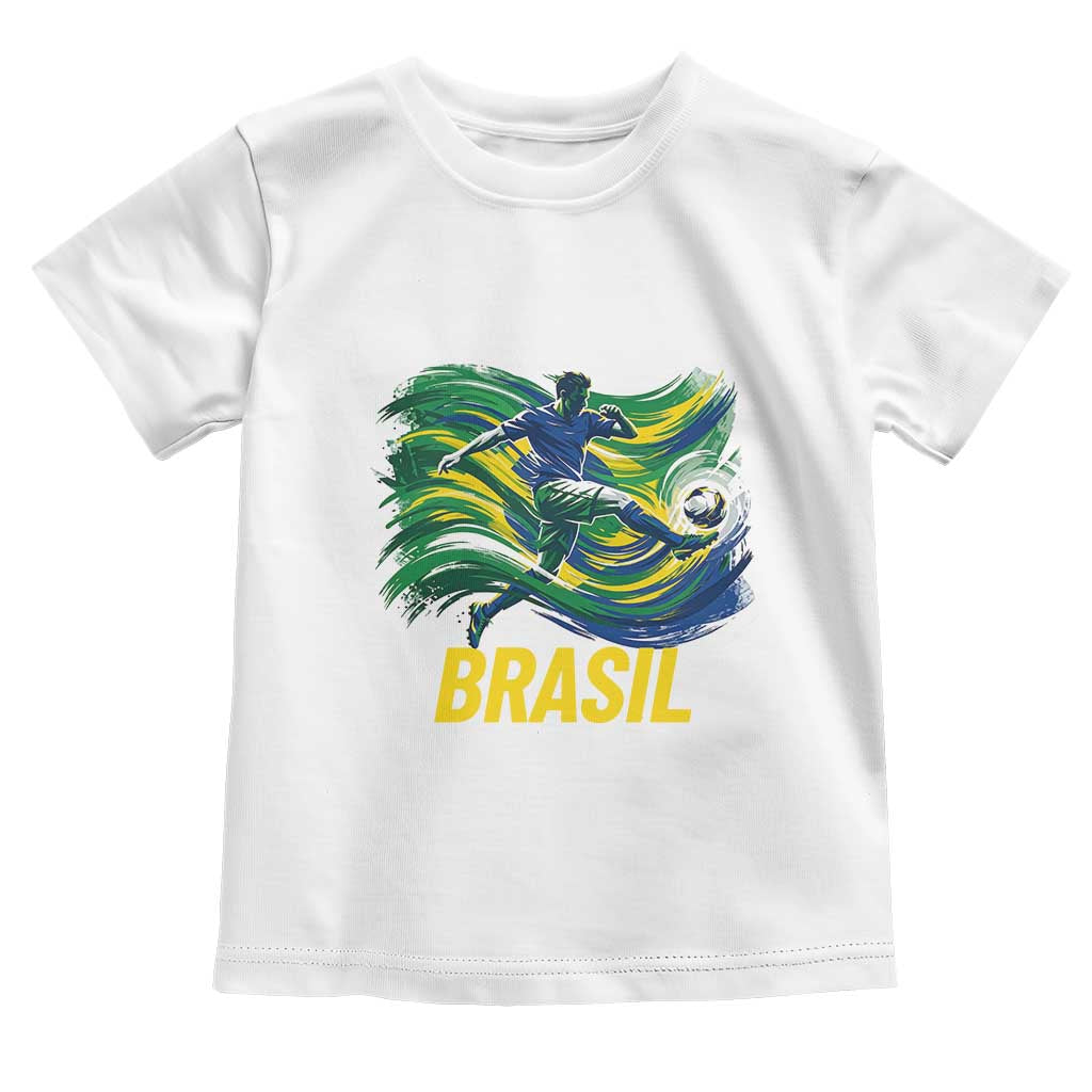 Brazil Soccer Brasil Flag Patriotic Sports Toddler T Shirt Brazilian Football Fan Supporter