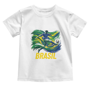 Brazil Soccer Brasil Flag Patriotic Sports Toddler T Shirt Brazilian Football Fan Supporter
