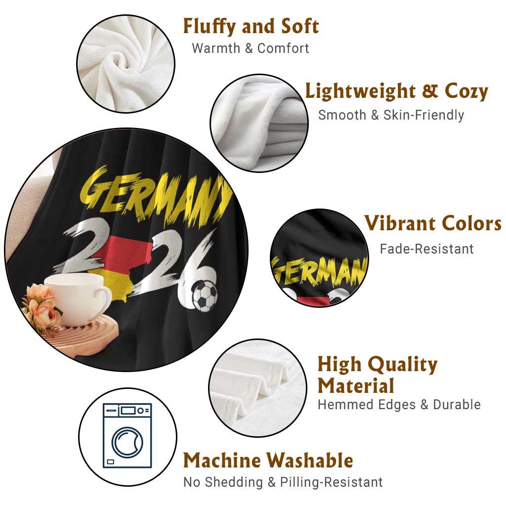 Deutschland Flag German Pride Throw Blanket Germany Soccer Lover Football Fans TS14 Print Your Wear