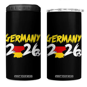 Deutschland Flag German Pride 4 in 1 Can Cooler Tumbler Germany Soccer Lover Football Fans TS14 One Size: 16 oz Black Print Your Wear