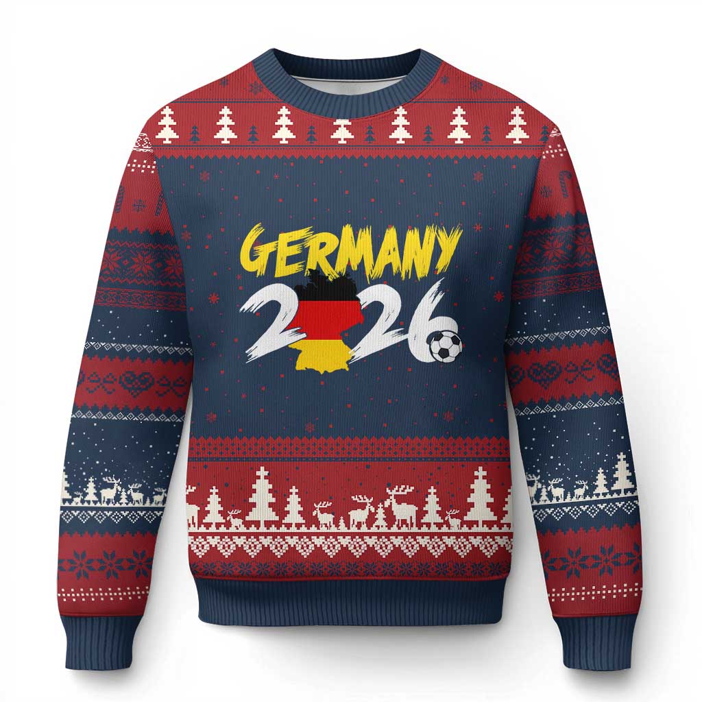 Deutschland Flag German Pride Ugly Christmas Sweater Germany Soccer Lover Football Fans