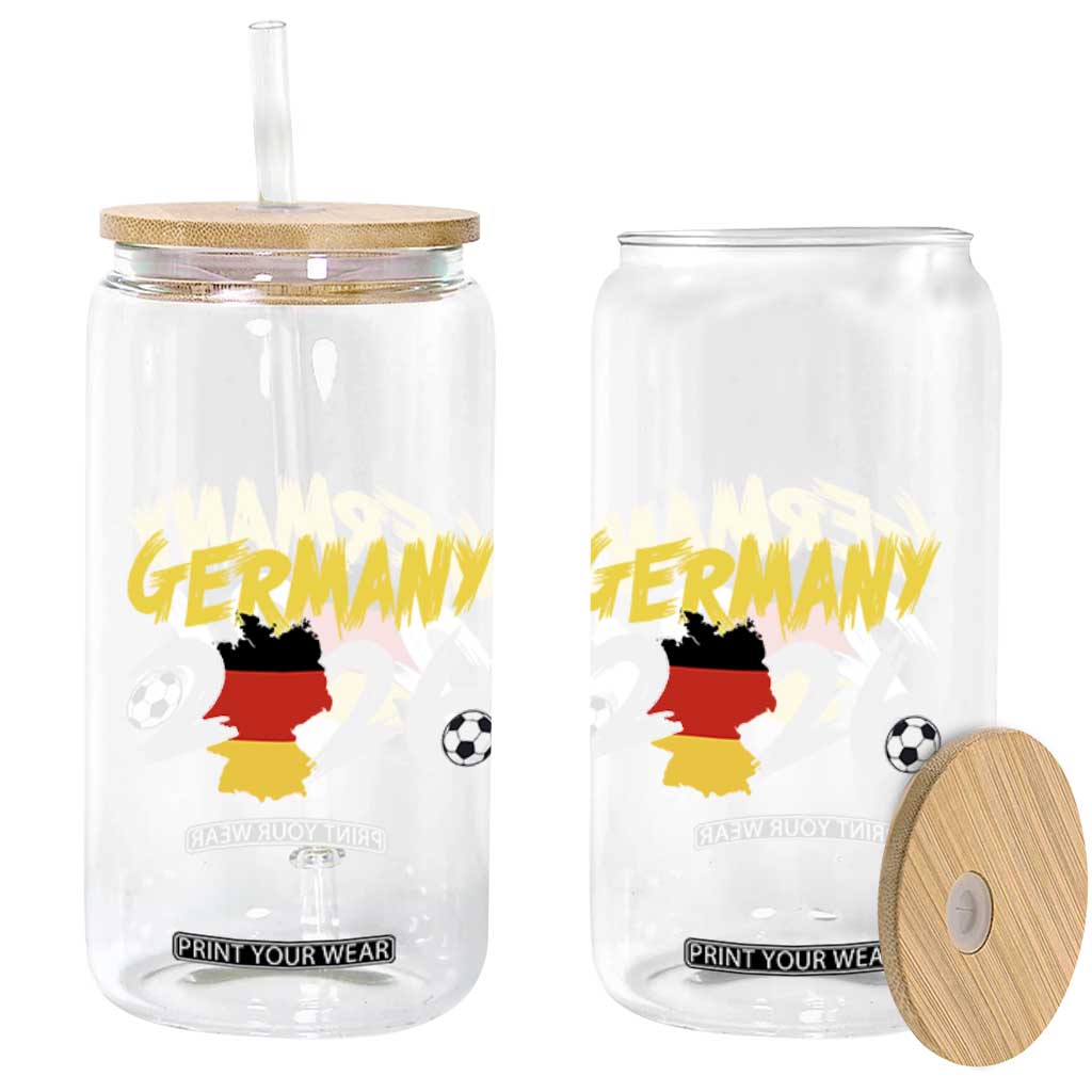 Deutschland Flag German Pride Glass Can Germany Soccer Lover Football Fans TS14 Print Your Wear