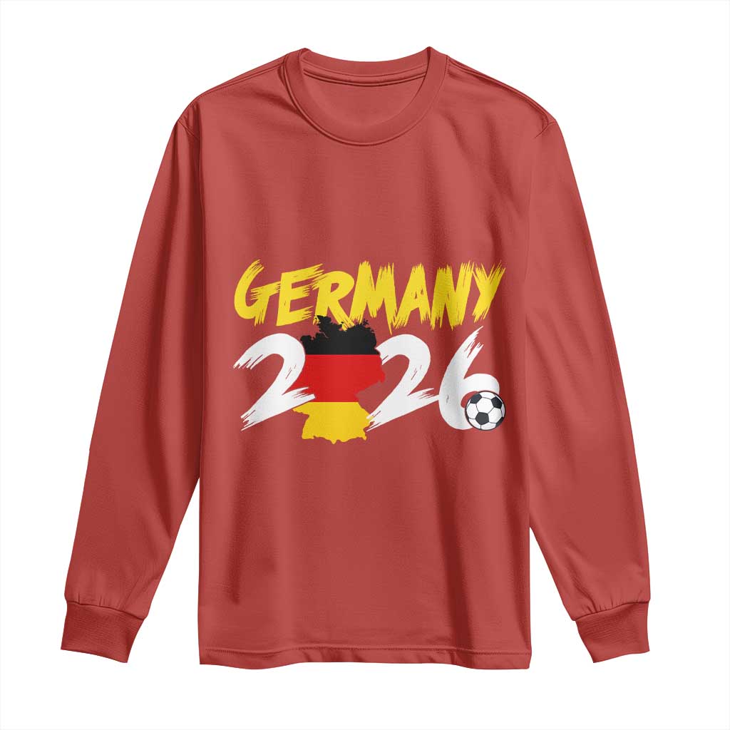 Deutschland Flag German Pride Long Sleeve Shirt Germany Soccer Lover Football Fans